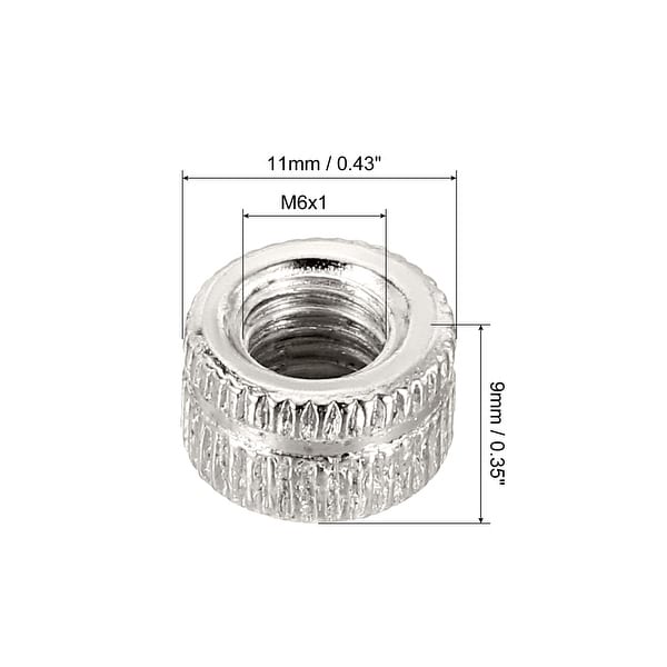 Dadi Esagonali, Dado Esagonale Con Filettatura Metrica, M6 X 1 Mm, Ottone, Confezione Da 20 - Foto 2