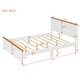 preview thumbnail 5 of 10, Classic Full Wood Bed Frame with 10 Supportive Slats, No Box Spring Needed