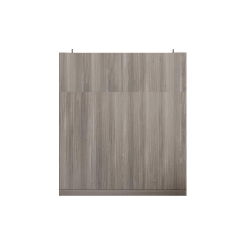 70.9"H x 63"W Kerrogee Wardrobe Airmories 4 Doors Hanging Rod White