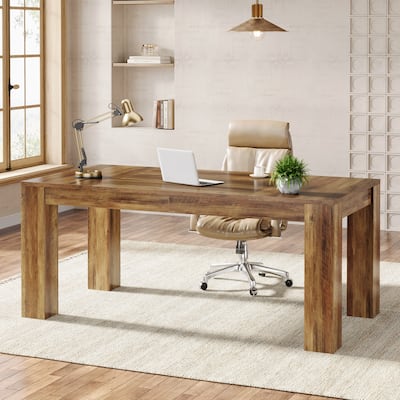63 Inches Modern Executive Desk Large Office Computer Table