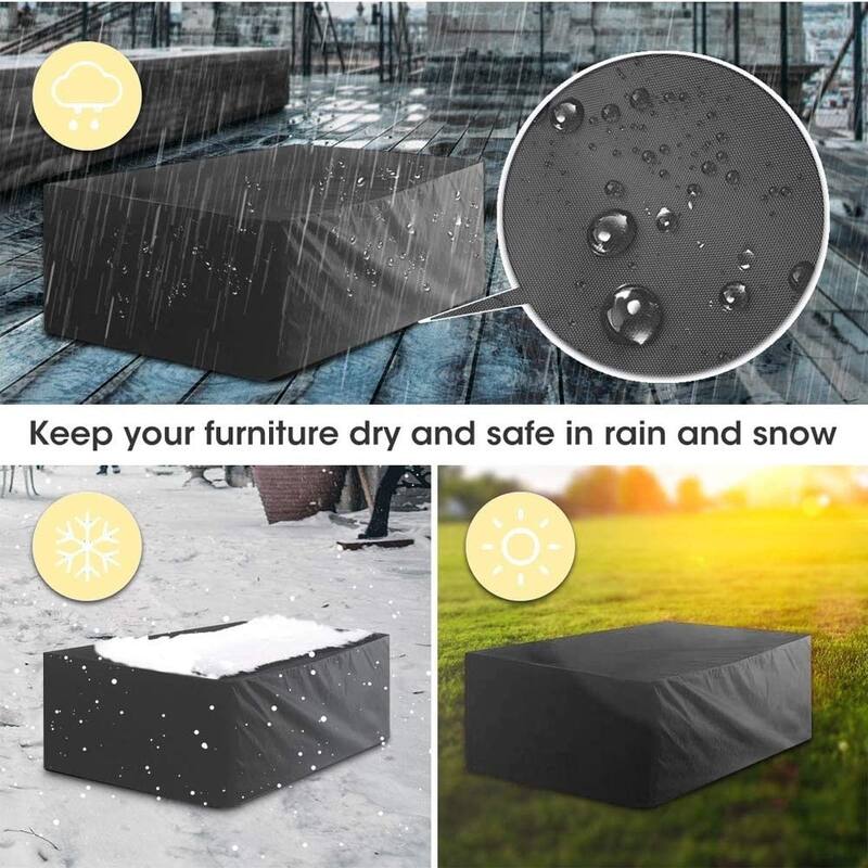 Patio Furniture Cover Heavy Fabric Waterproof UV Resistant