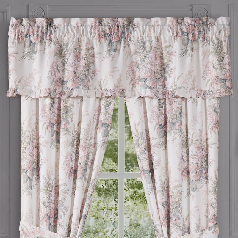 Royal Court Estelle Blush Window Straight Valance - Blush