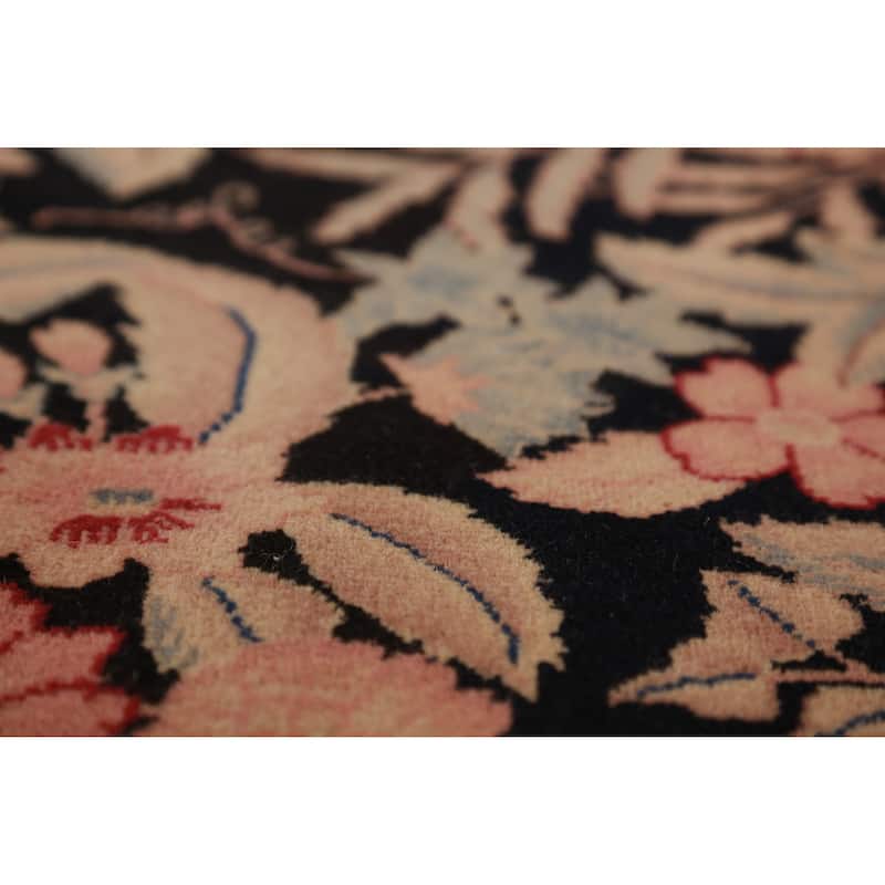 Vegetable Dye Floral Aubusson Chinese Large Rug Handmade Wool Carpet - 11'11" x 17'11"