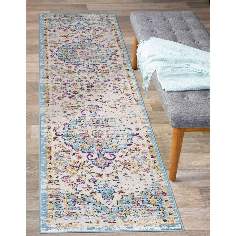 The Curated Nomad Sunset Traditional Vintage Bohemian Rug