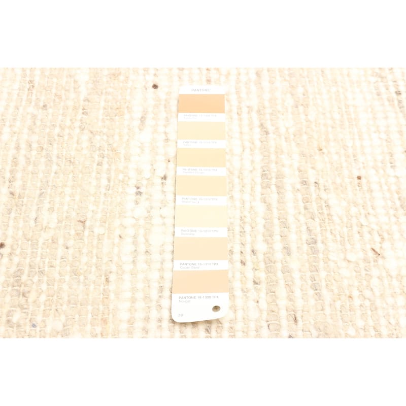 ECARPETGALLERY Braid weave Sienna Tan Wool Rug - 5'1 x 7'10