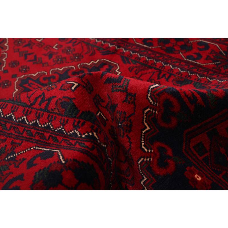 ECARPETGALLERY Hand-knotted Finest Khal Mohammadi Red Wool Rug - 2'9 x 10'0