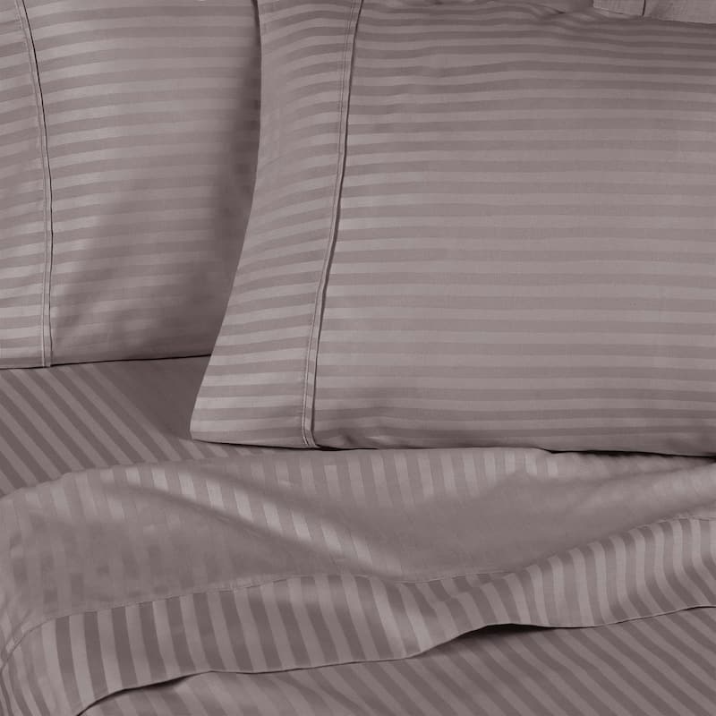 Superior Gyda Deep Pocket 400-Thread Count Striped Egyptian Cotton Sheets