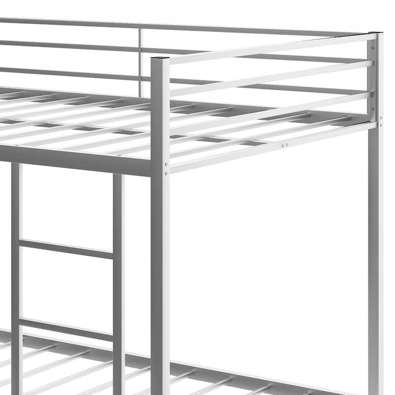 Metal Bunk Bed with Ladder