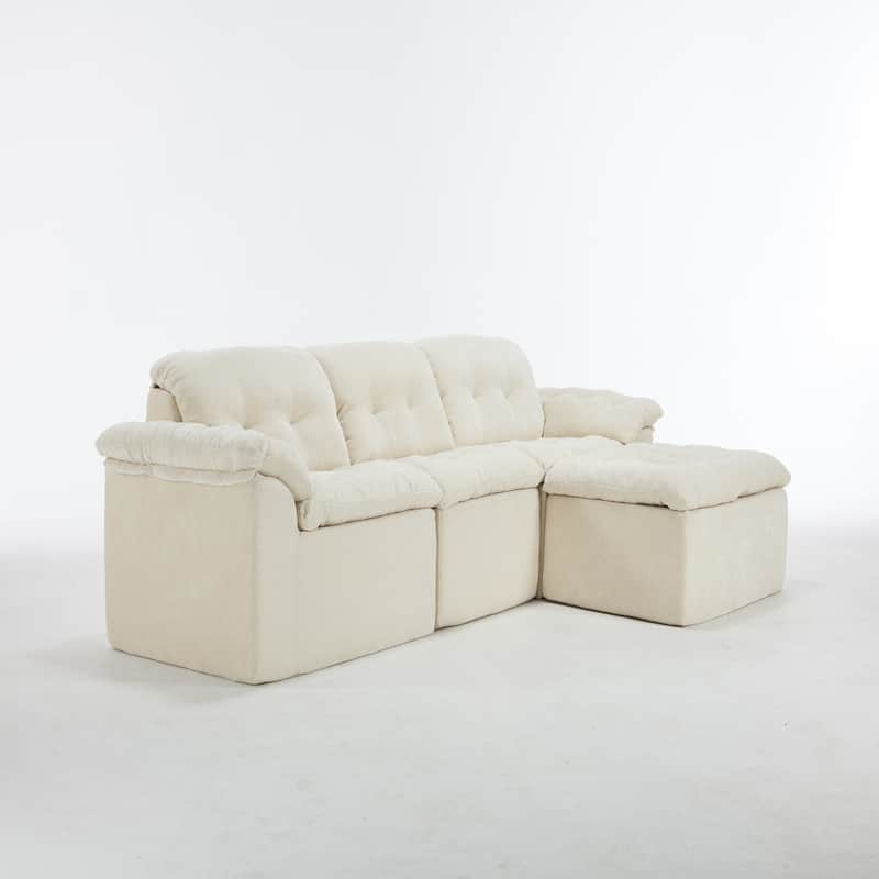 Modular Convertible Cushioned Sleeper Sofa Set