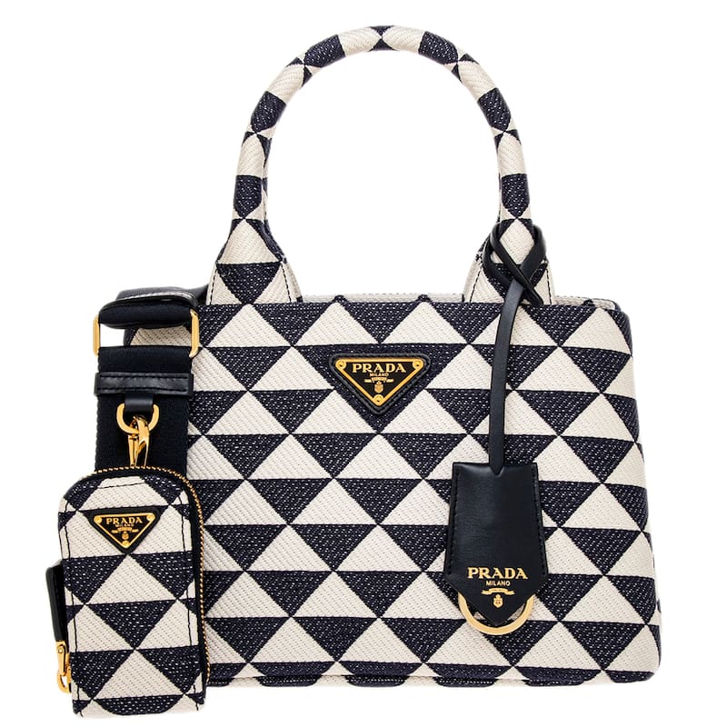 Prada Symbole Jacquard Tote