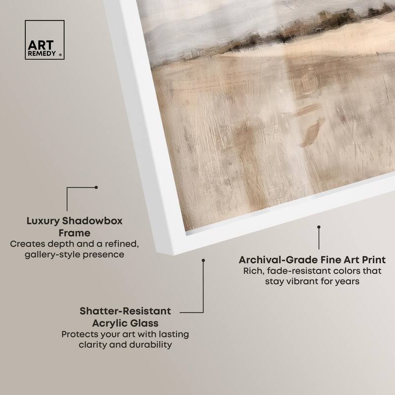 Distant Hills II Shadowbox by Art Remedy