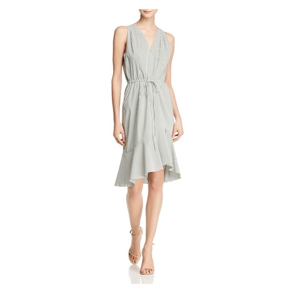 womens white knee length dress