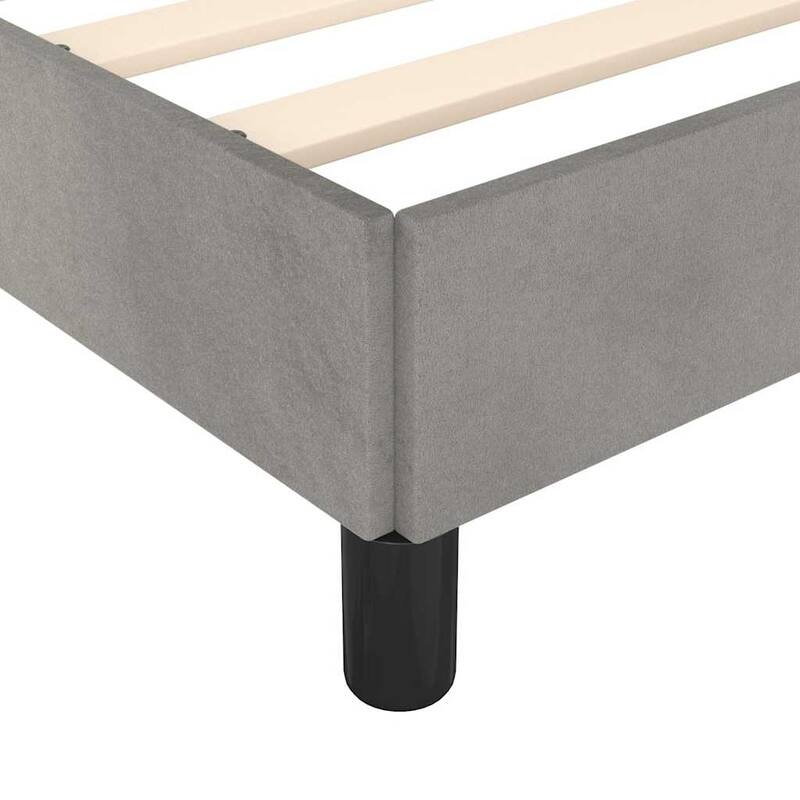 vidaXL Bed Frame, Velvet, No Mattress