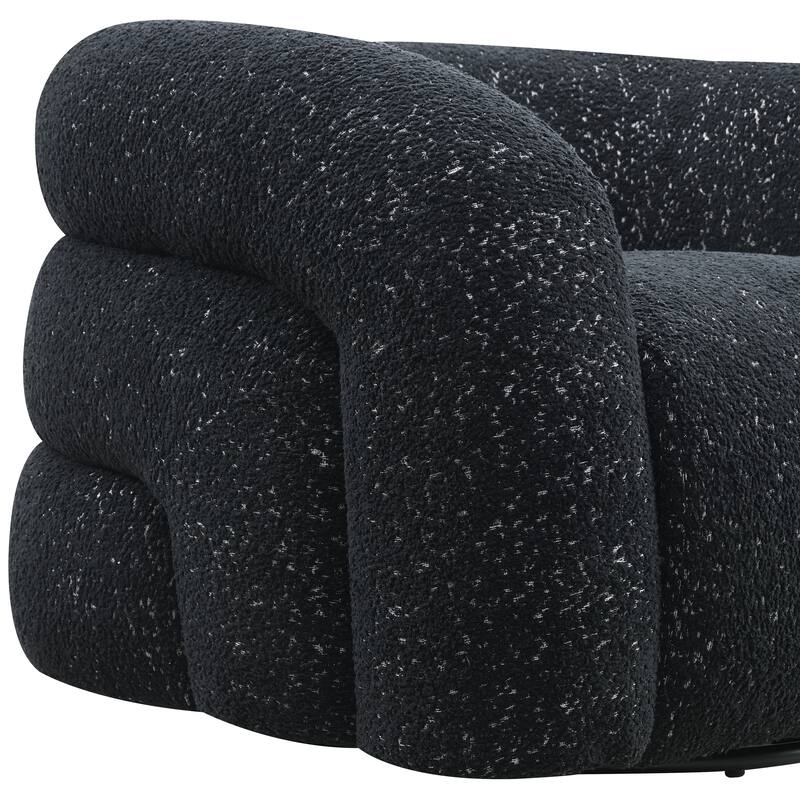 Furniture of America Korix Modern 37-inch Boucle Swivel Accent Chair