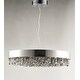 preview thumbnail 2 of 3, Mystic 22-light 30" Wide Steel Pendant - Polished chrome