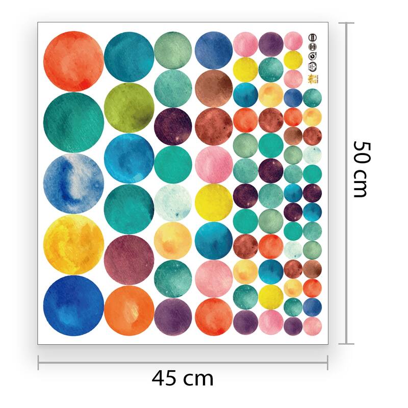 Walplus Polka Dots Wall Sticker Big Wall Home Decoration Nursery Decor