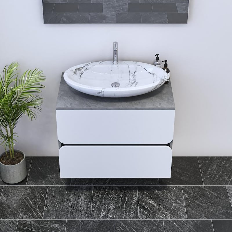 Azurro 2S 80 Floating Bathroom Vanity (32" Width)