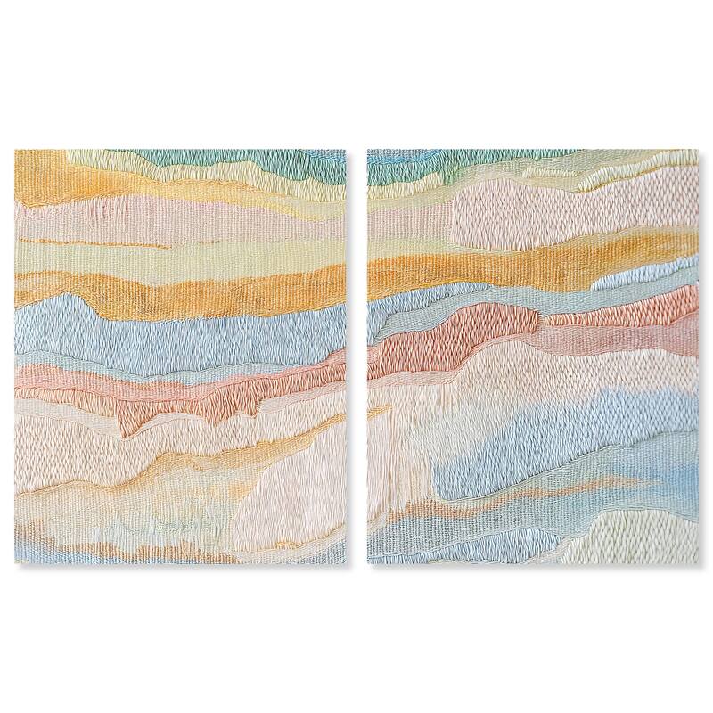 Morning Calm III Canvas Set of 2 by Art Remedy, Gallery Wrapped - 30" x 36"