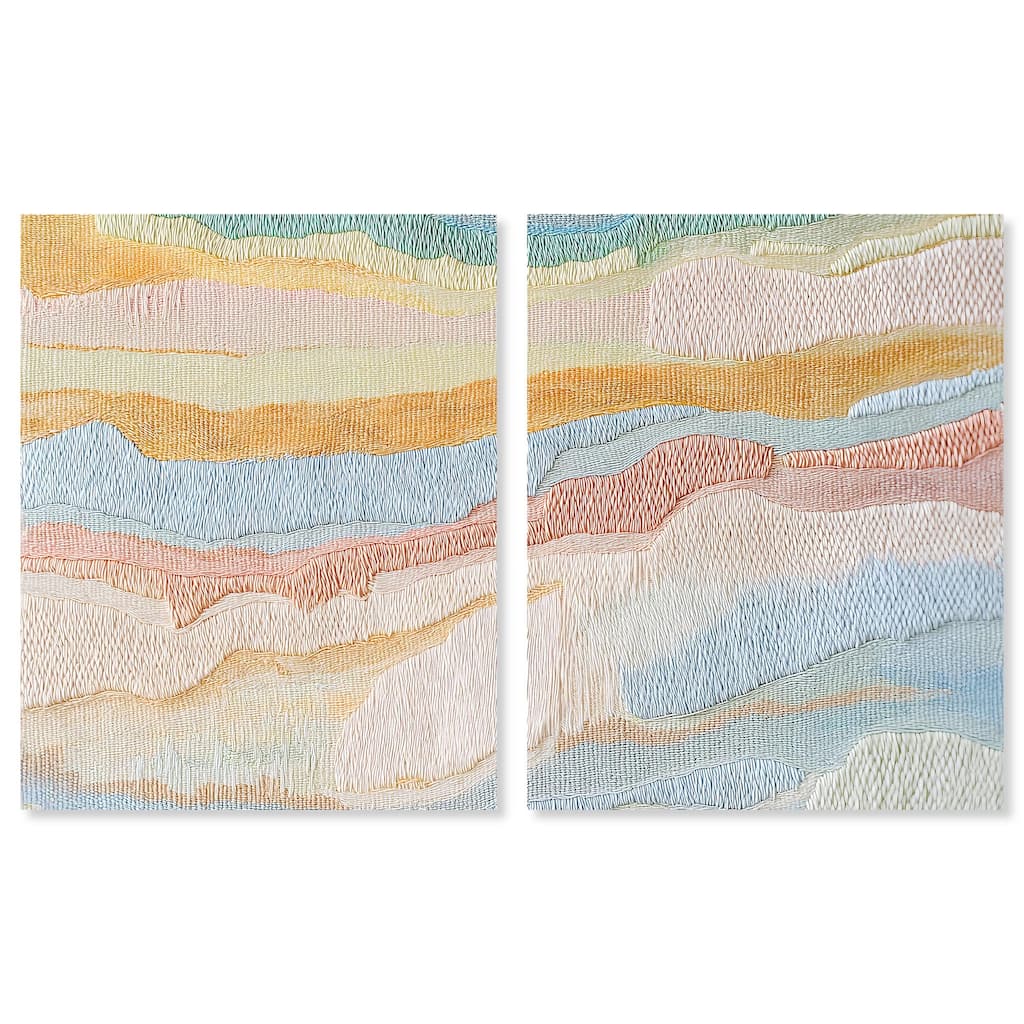 Morning Calm III Canvas Set of 2 by Art Remedy, Gallery Wrapped