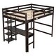 preview thumbnail 31 of 57, Comprehensive Design Full Size Loft Bed with Desk,Shelves and Ladder