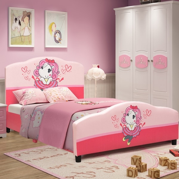 girls upholstered bed