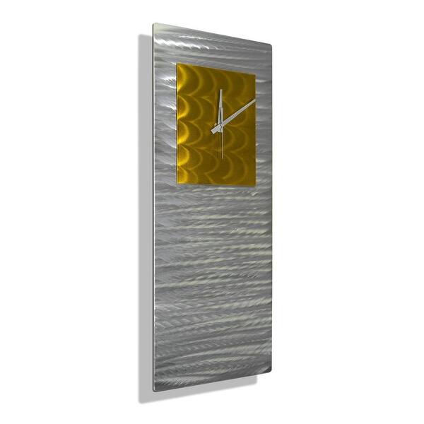 Statements2000 Modern Metal Wall Clock Art Abstract Decor By Jon Allen Radiance Clock 24 X 9 Overstock 27545421