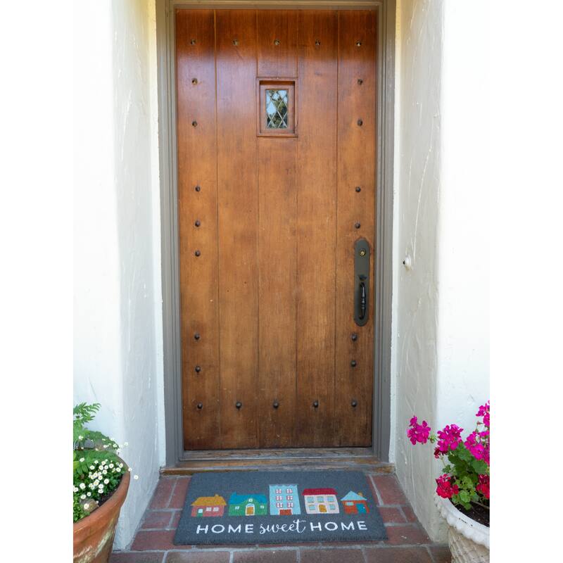 Coir Outdoor Doormat, Grey