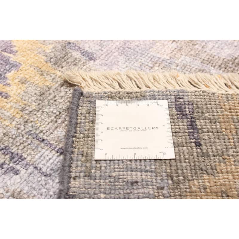 ECARPETGALLERY Hand-knotted Heritage Grey Silk Rug - 5'5 x 7'7