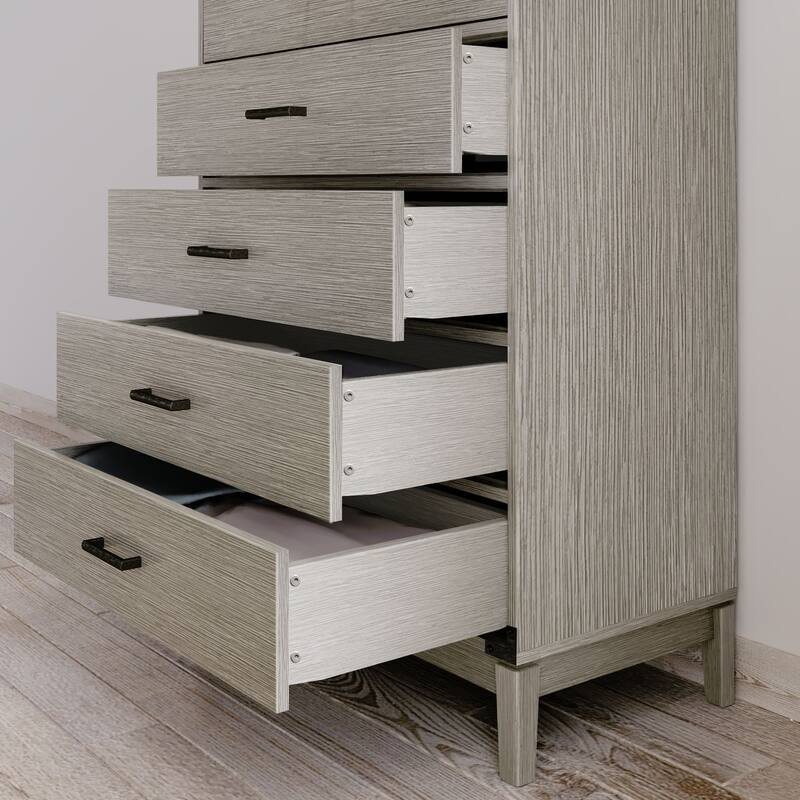 Plank and Beam Contempo 5 Drawer Dresser