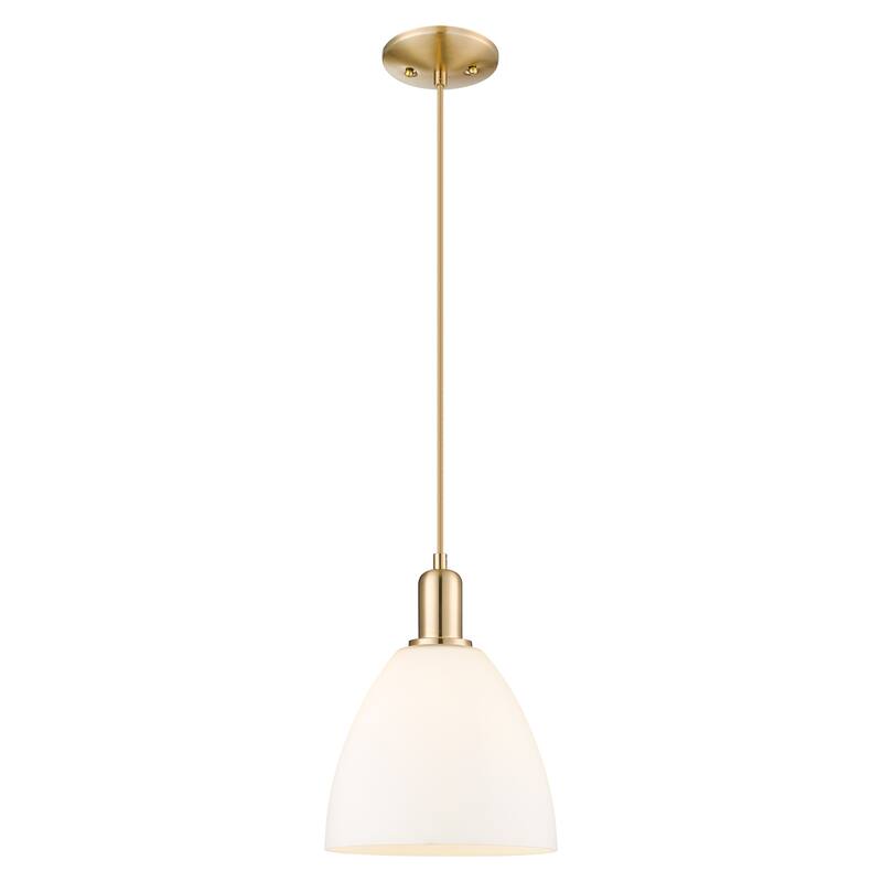 Innovations Lighting Endless Possibilities Arcadia - Bristol - 1 Light 9" Cord Hung Mini Pendant - Champagne Bronze/Matte White