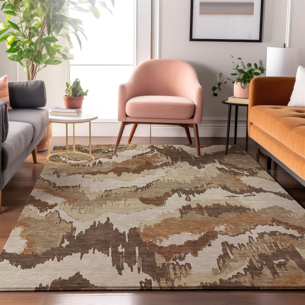 Premium Washable Super Soft Modern Ziggy Mayfield Rug