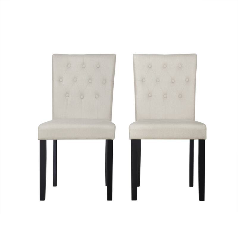 CraftPorch Glam Wooden Dining Chair - Beige