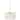 Elsa Frosted Glass w/Gold Metal Frame Six Bulb Chandelier - 26"W x 26"D x 14"H
