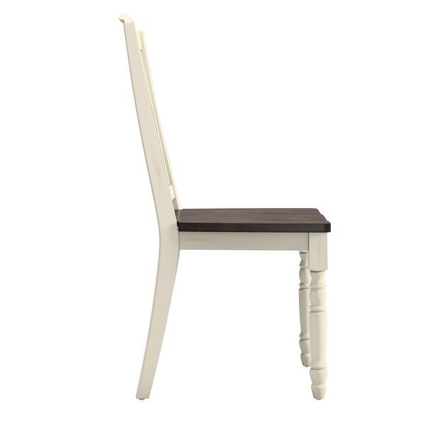 Mackenzie Country Style Two-tone Dining Chairs (Set of 2) by iNSPIRE Q Classic