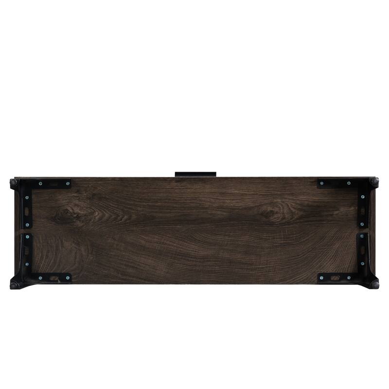 Shoe Cabinet with 2 Flip Drawers& Open Shelves,Modern Entryway Shoe Storage