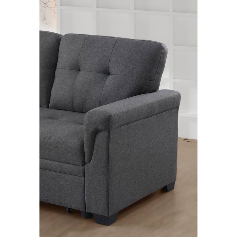 Modern Minimalist And Slightly Nest L - Shaped Lounger With Storage Space
