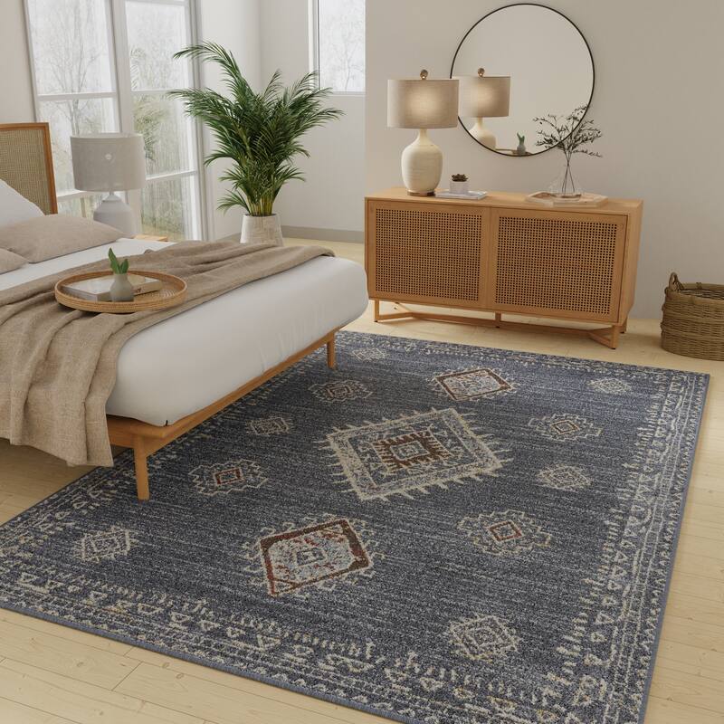 Loomaknoti Alsbrooke Temarnie Blue Area Rug