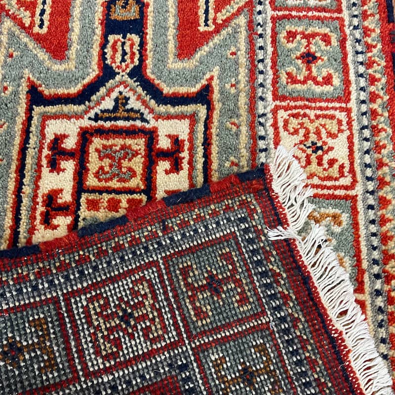 HERAT ORIENTAL Handmade Kazak Wool Rug - 2'2" x 4'1"