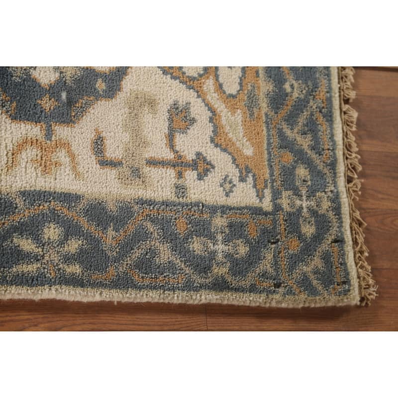 Oushak Oriental Runner Rug Handmade Floral Wool Carpet - 2'5"x 7'9"