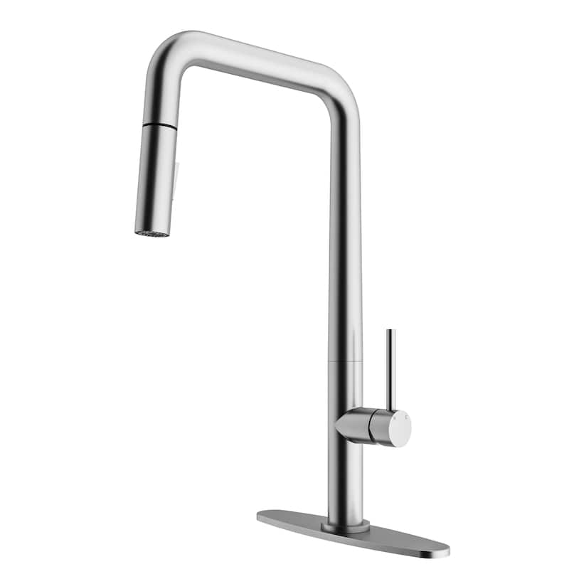 VIGO Parsons 18" H Single Handle Pull-Down Sprayer Kitchen Faucet