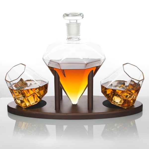 Ullo Wine Purifier Reviews >> Shop Atterstone Diamond Decanter Set with Custom Mahogany ... Ullo Wine Purifier Reviews >> Shop Atterstone Diamond Decanter Set with Custom Mahogany ...