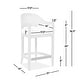 preview thumbnail 4 of 4, Americana Modern Cane Back Bar Stool - Counter or Bar Height - 26 or 30 Inch - Solid Oak Wood Frame - No Assembly Required