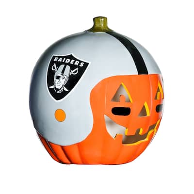 NFL Las Vegas Raiders Ceramic Pumpkin Helmet