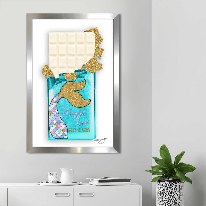 "Mermaid Chocolate Salty & Sweet 1" by Jodi Print on Acrylic