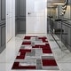 preview thumbnail 26 of 40, L'Baiet Verena Geometric Area Rug 2' x 6' Runner - Red