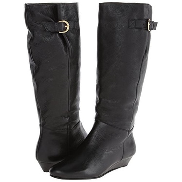 steven by steve madden intyce leather slouch buckle boot