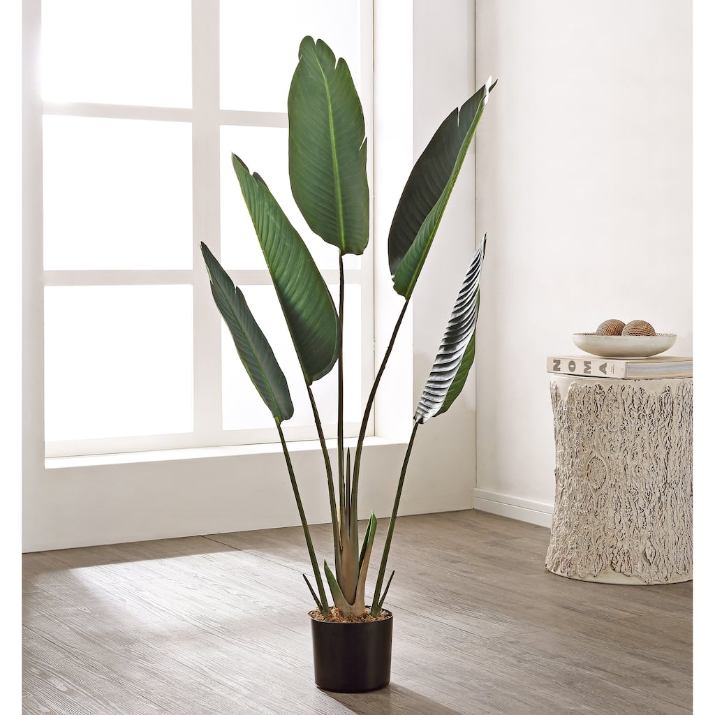 SAFAVIEH Jaclyn Faux Gladiolus Potted Plant - 19.7" W x 19.7" L x 47.6" H - 20Wx20Dx48H