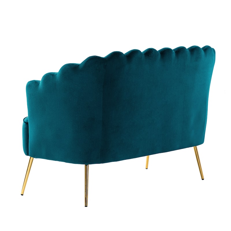 Xabier 52''Loveseat with Flower Shaped Back Design