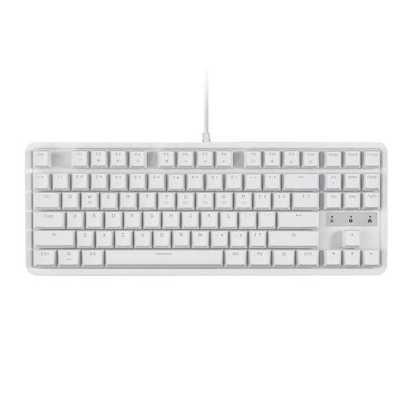 Shop Black Friday Deals On Monoprice Brown Switch Tenkeyless Mechanical Keyboard White For Workstations On Sale Overstock 23622101