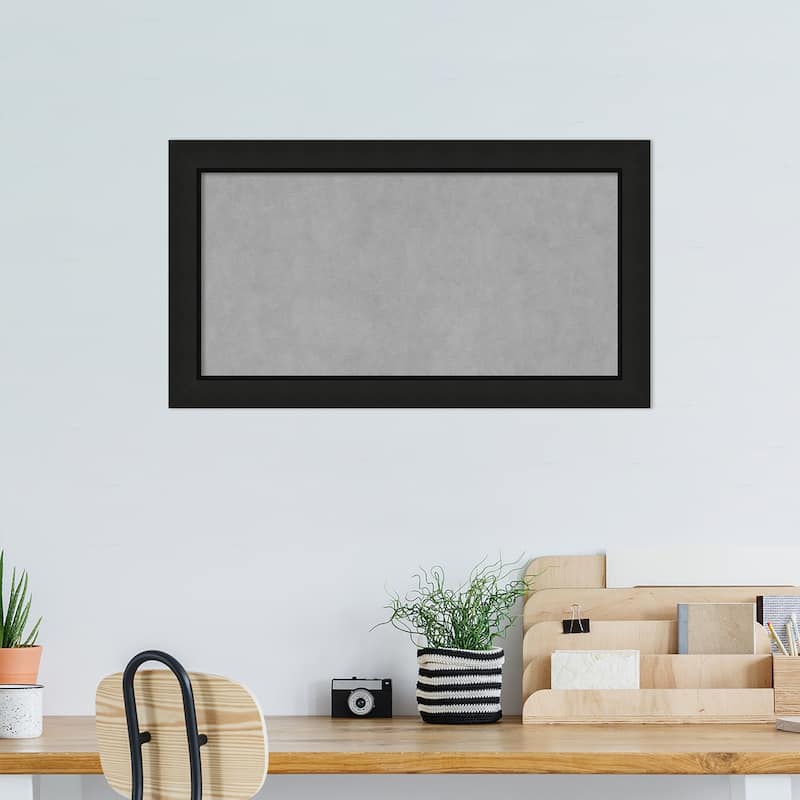 Amanti Art Midnight Black Narrow Framed Magnetic Board